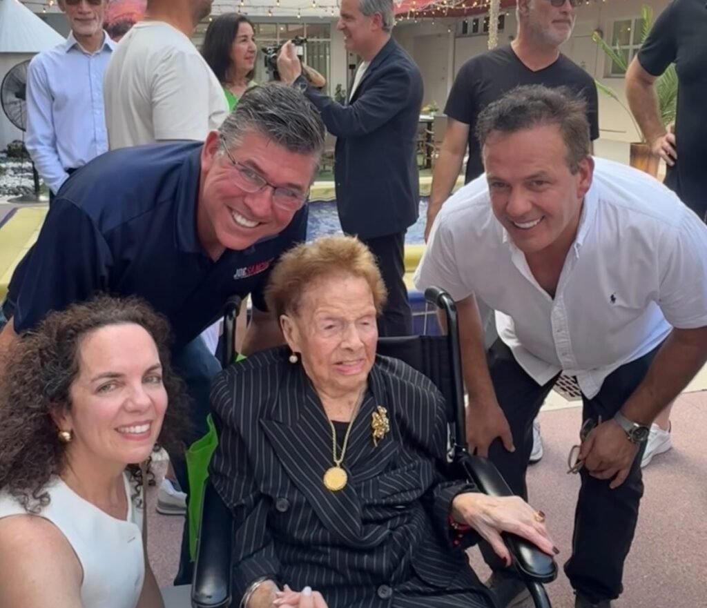 Malka “Mollie” Horwitz attending a special celebration