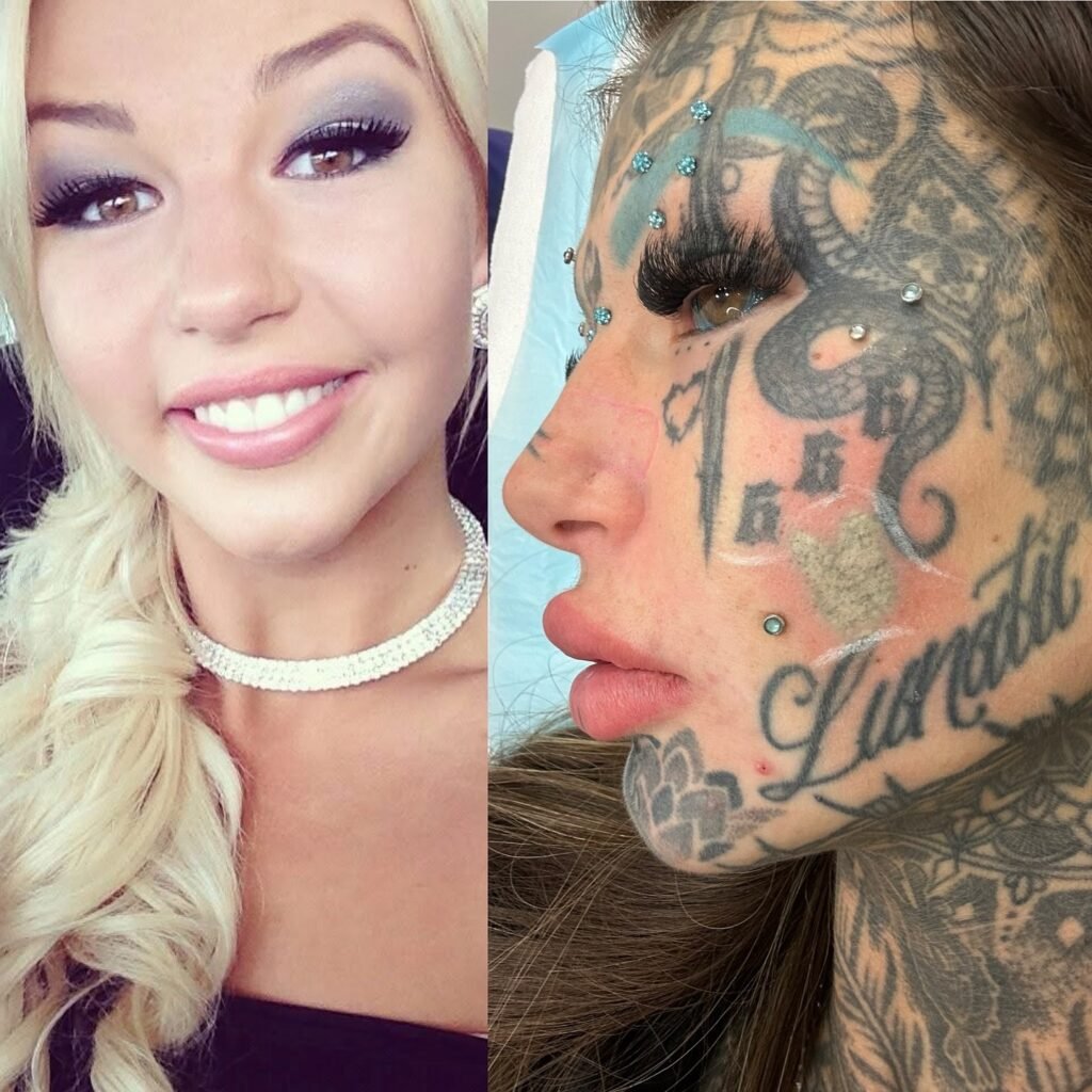 Amber Luke spent £193,500 on tattoos and had started removing them