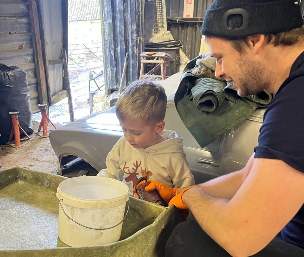 Tommy Furness builds half-scale driveable replicas of classic Ford Escorts