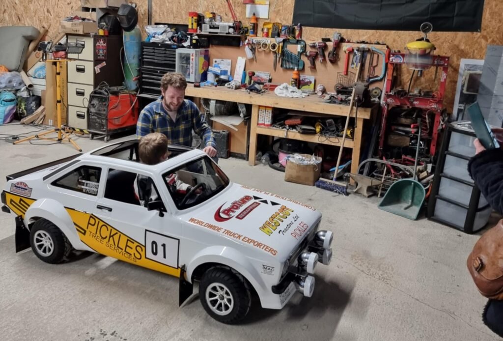 Tommy Furness builds half-scale driveable replicas of classic Ford Escorts
