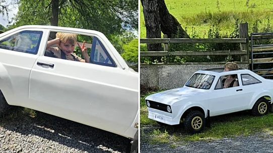 Tommy Furness builds half-scale driveable replicas of classic Ford Escorts