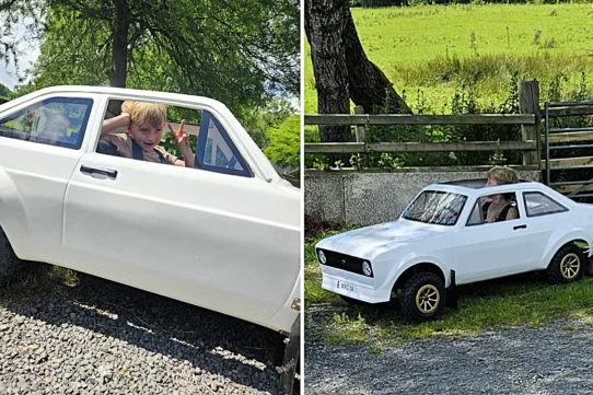 Tommy Furness builds half-scale driveable replicas of classic Ford Escorts