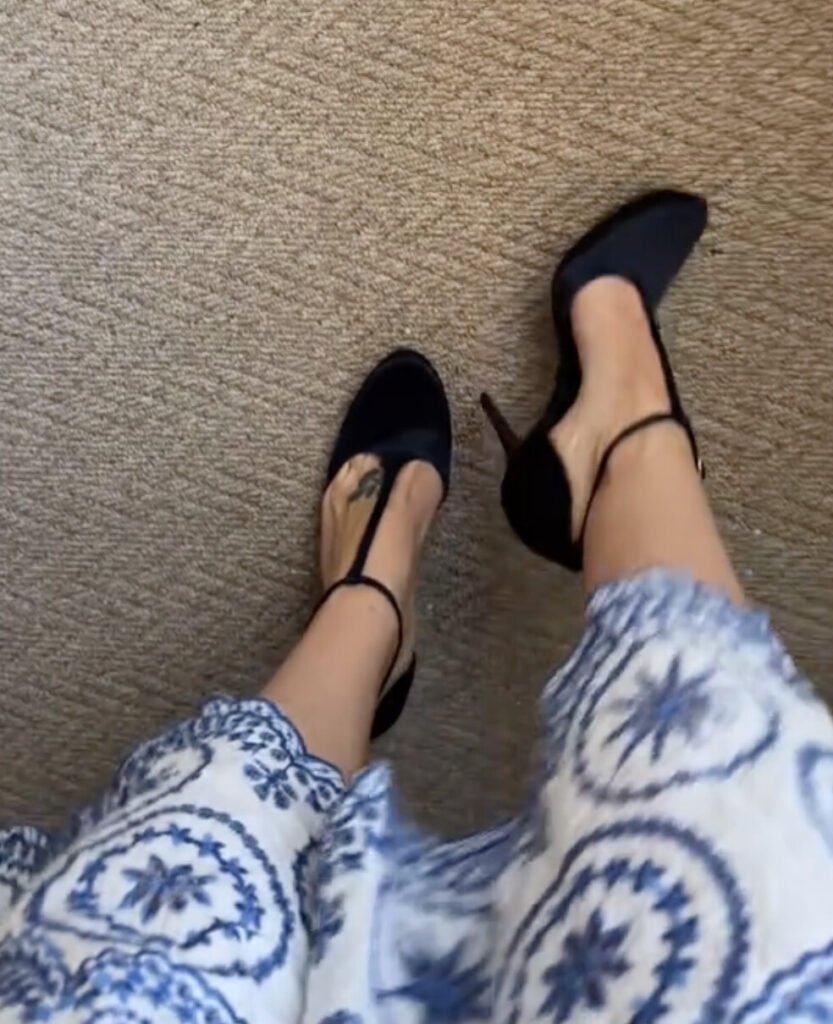 Holly Wood spotted a Maje midi dress in a charity shop for £5