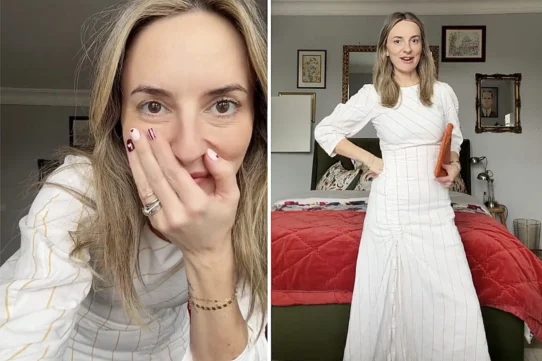 Holly Wood spotted a Maje midi dress in a charity shop for £5