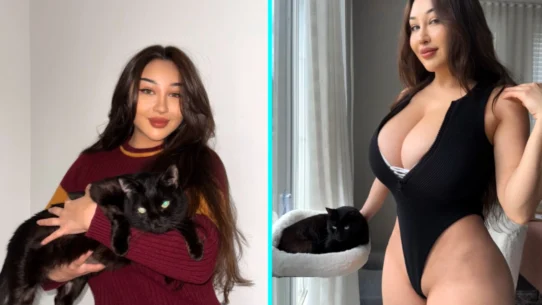 model Louisa Khovanski posing for a photo