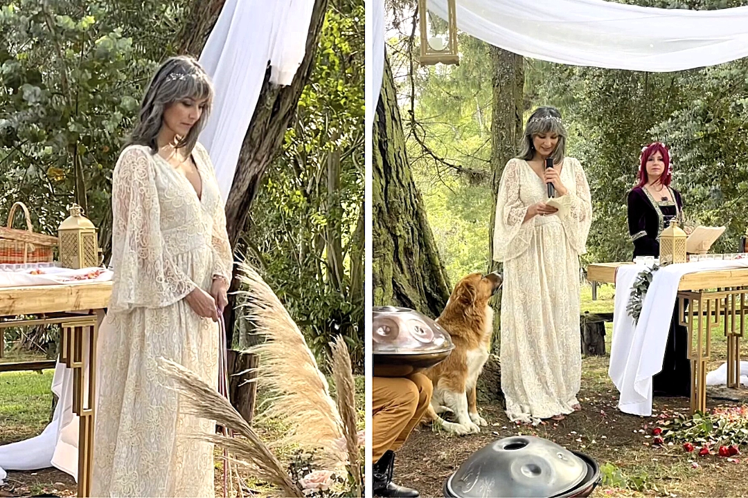 Silvia Corzo during ceremony