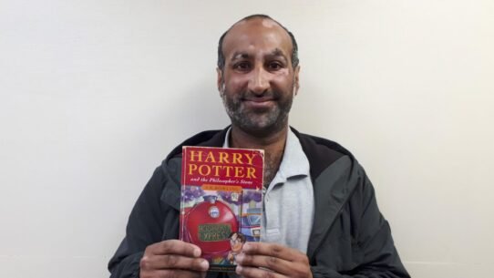 Naveed Younas, 37, received a first edition Harry Potter and the Philosopher's Stone as a child