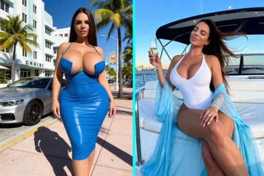 model Raissa Bellini posing for a photo