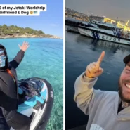 Kevin Neubeck left Greece on a jet ski with Google Maps and a waterproof bag