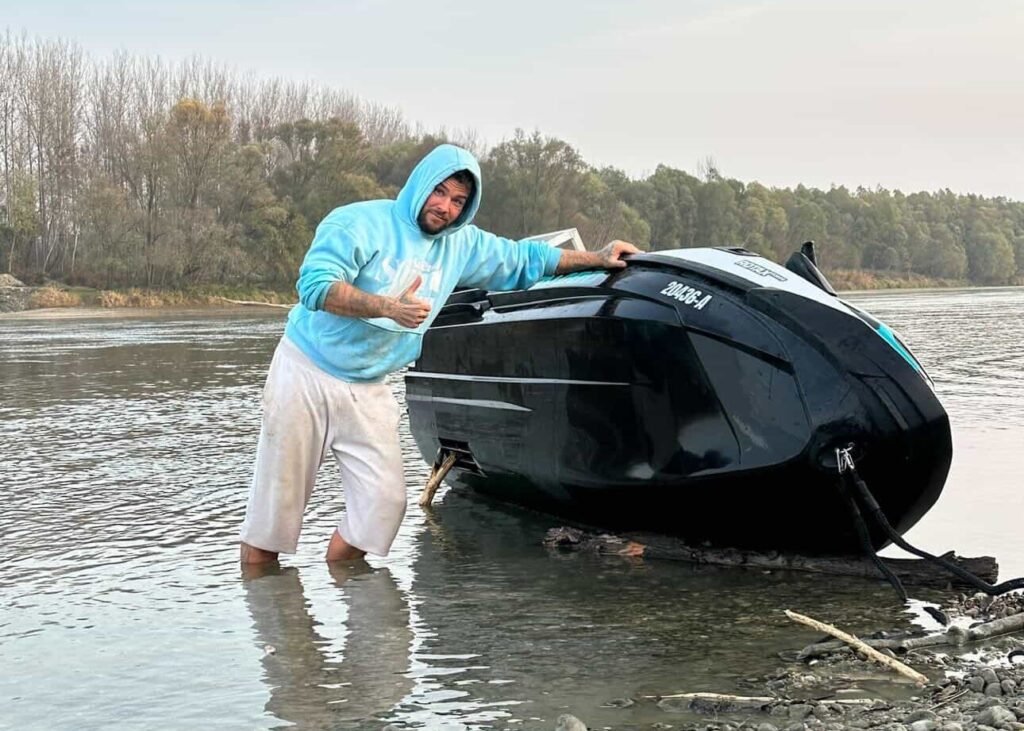 Kevin Neubeck left Greece on a jet ski with Google Maps and a waterproof bag