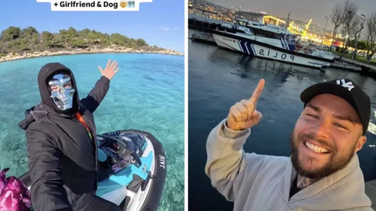 Kevin Neubeck left Greece on a jet ski with Google Maps and a waterproof bag