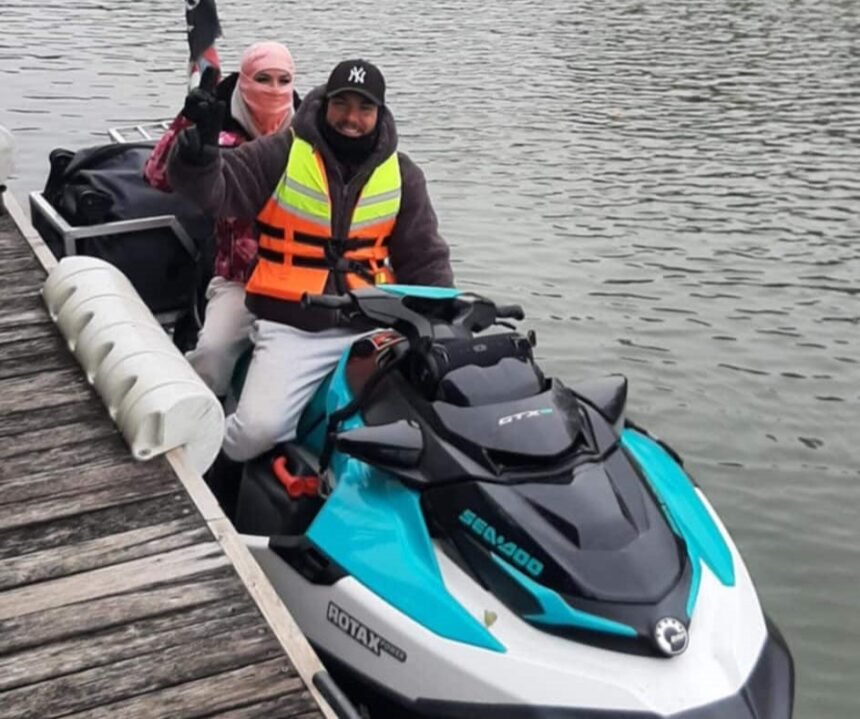 Kevin Neubeck left Greece on a jet ski with Google Maps and a waterproof bag
