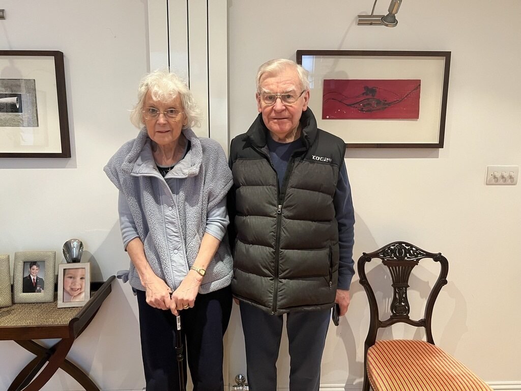 Rhoda and Michael working out