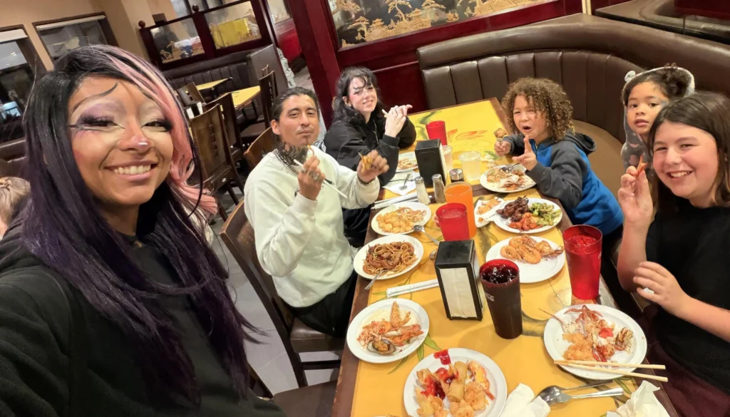 A San Diego throuple share bills, school runs and parenting duties across three adults and three children. Not everyone in their lives has been supportive.