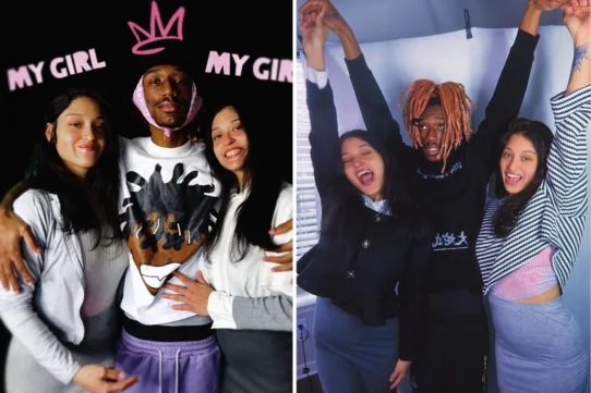 Twins Maddie and Ivy Mora, 22, share a relationship with Fetti Rawlings