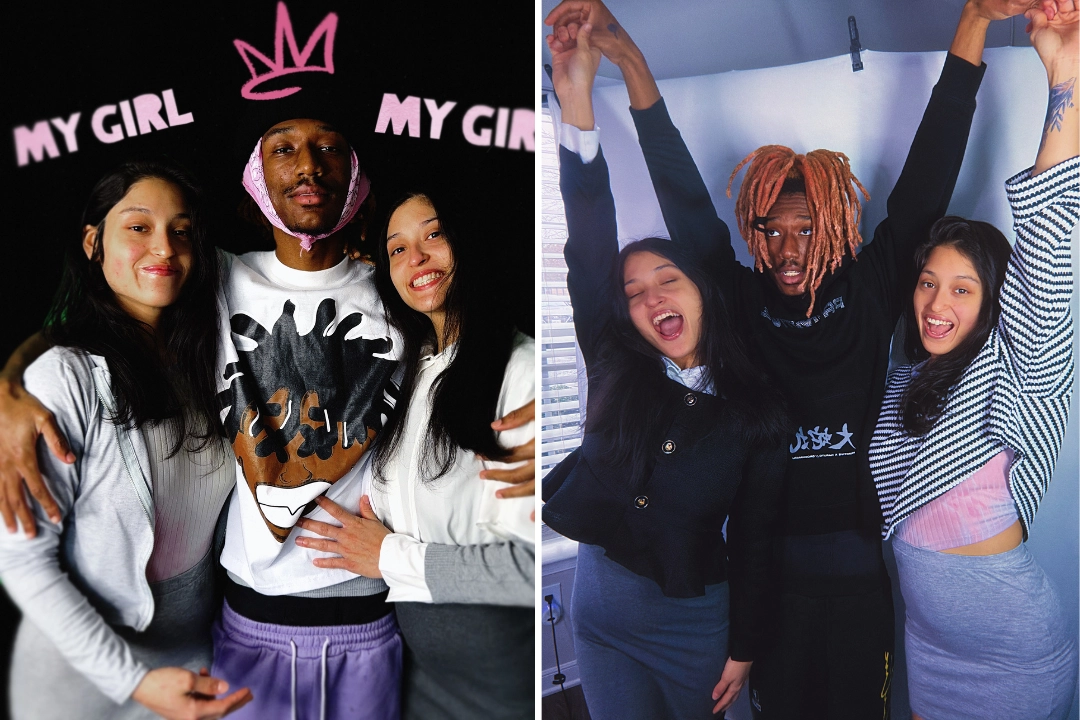 Twins Maddie and Ivy Mora, 22, share a relationship with Fetti Rawlings