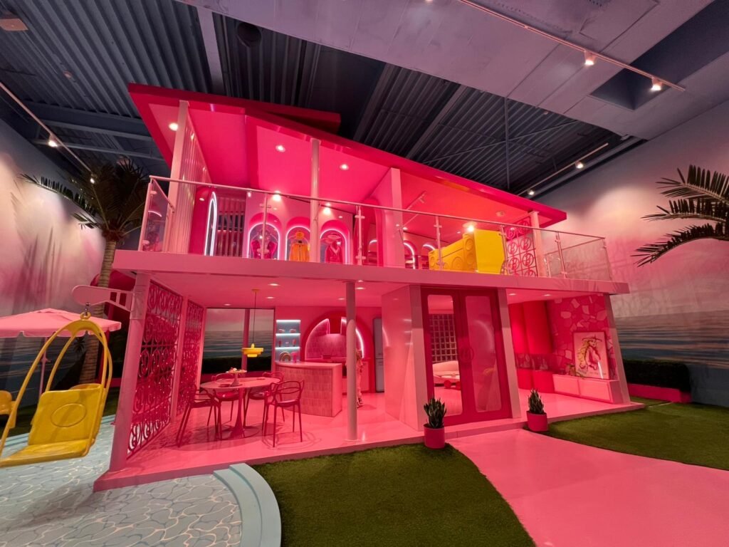 Krissy Serino, 38, surprised her six-year-old with a day trip from Luton to Amsterdam for the Barbie Dream Experience