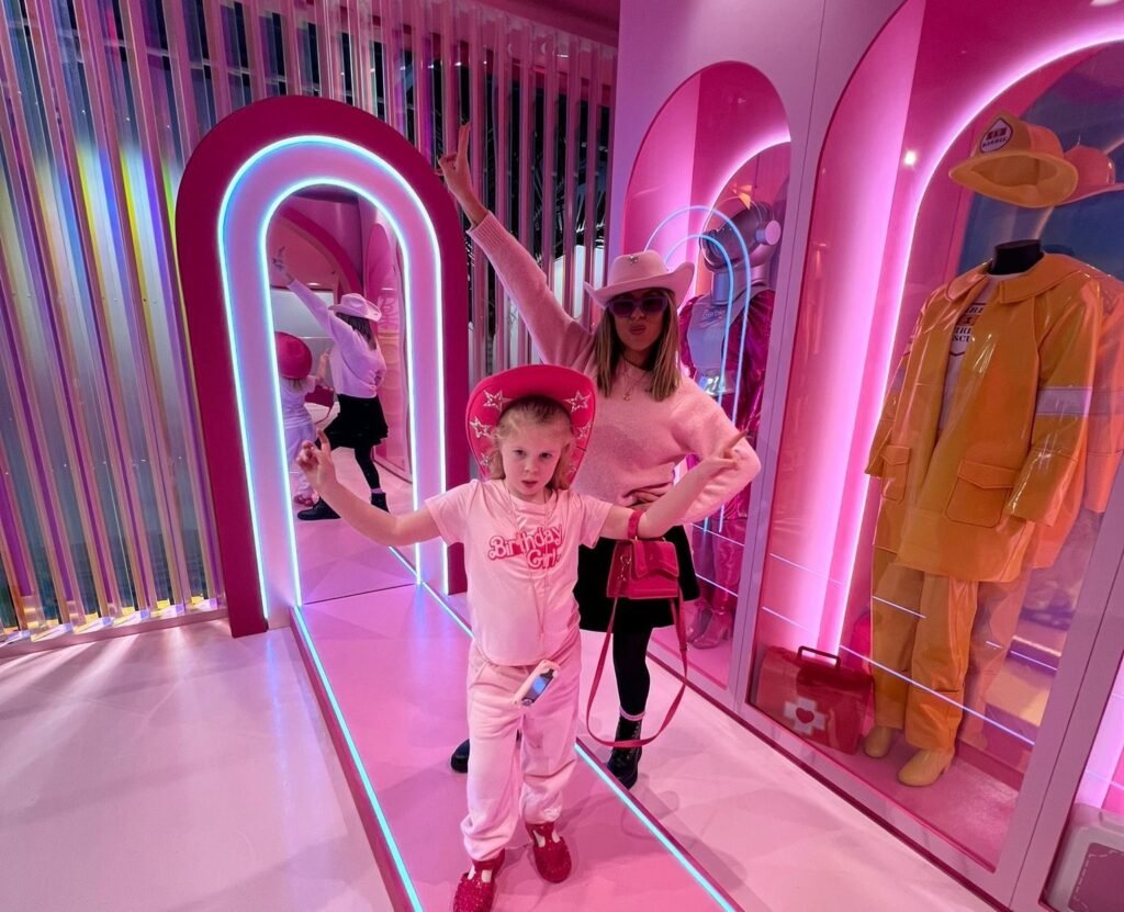 Krissy Serino, 38, surprised her six-year-old with a day trip from Luton to Amsterdam for the Barbie Dream Experience