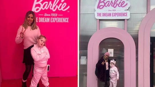 Krissy Serino, 38, surprised her six-year-old with a day trip from Luton to Amsterdam for the Barbie Dream Experience