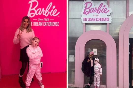 Krissy Serino, 38, surprised her six-year-old with a day trip from Luton to Amsterdam for the Barbie Dream Experience