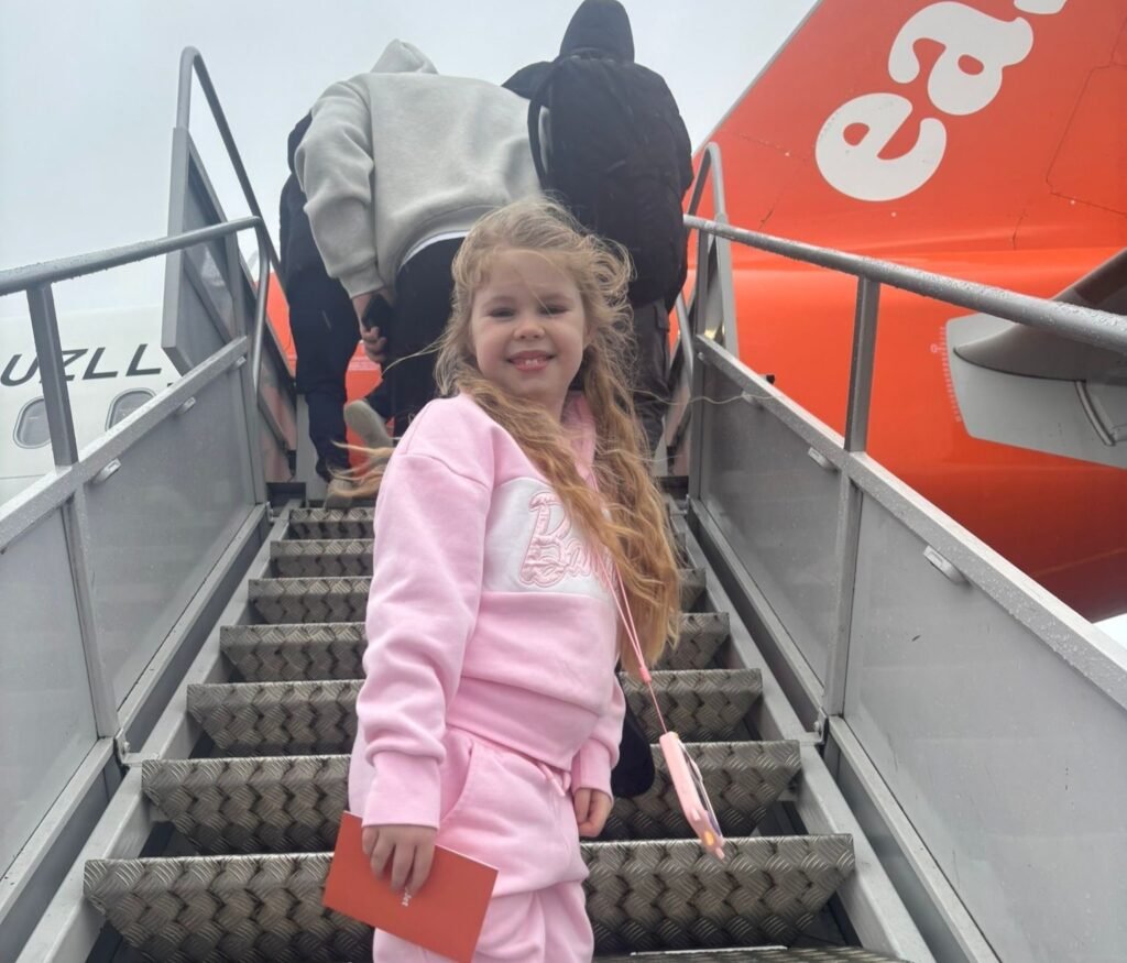 Krissy Serino, 38, surprised her six-year-old with a day trip from Luton to Amsterdam for the Barbie Dream Experience