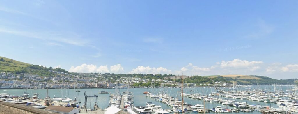 A 165ft superyacht called Mosaique turned heads sailing into Dartmouth, Devon