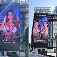 A billboard featuring AI-generated models on LA's Sunset Boulevard has sparked outrage