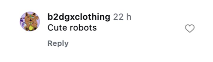 Social media comment on the post