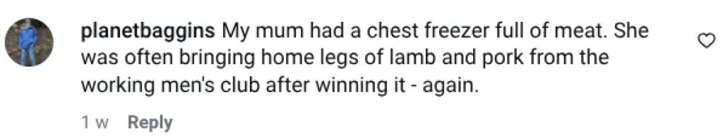 Social media comment on the post