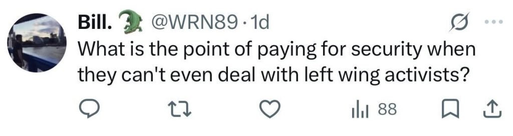 Social media comment on the post