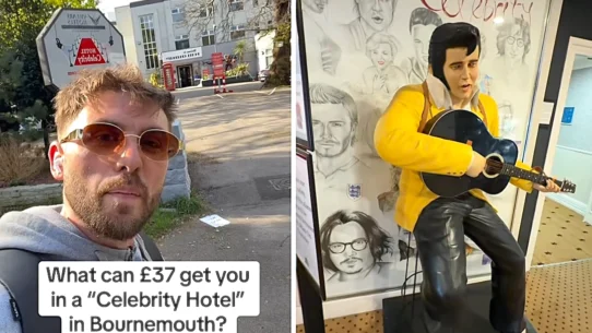 Content creator Spencer Ray Lyon stayed at a "celebrity hotel" in Bournemouth for £37 a night