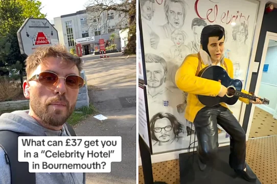 Content creator Spencer Ray Lyon stayed at a "celebrity hotel" in Bournemouth for £37 a night