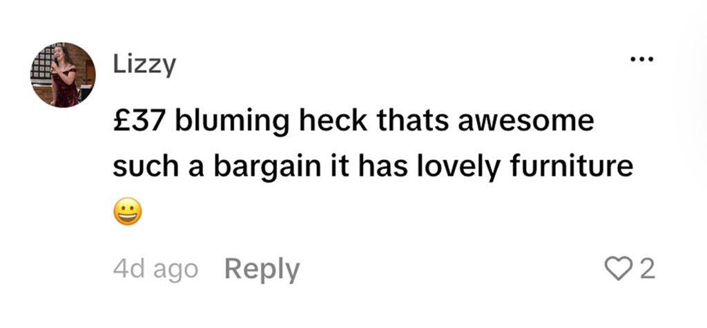 Social media comment on the post