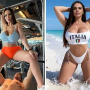 onyfans model Raissa Bellini position for a photo