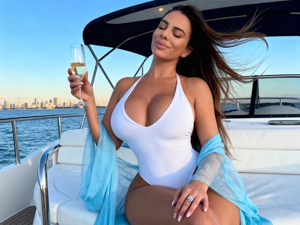 onyfans model Raissa Bellini position for a photo