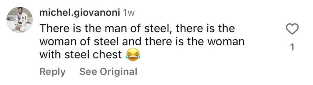 Social media comment on the post