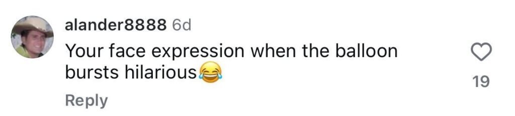 Social media comment on the post