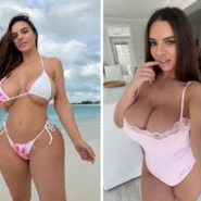 model Raissa Bellini position for a photo