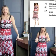 Manchester thrifter Holly Wood spotted a Ted Baker midi dress worth over £300 on a charity shop rail and paid just £9.