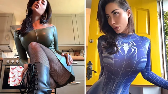 onyfans model Reede Fox position for a photo