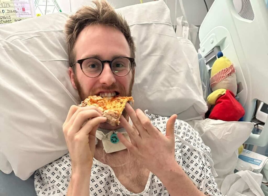 Ed Boyd's heart stopped twice after a 65kmph cycling crash