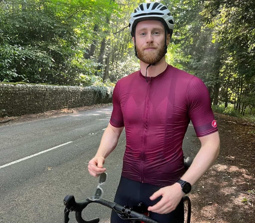 Ed Boyd's heart stopped twice after a 65kmph cycling crash