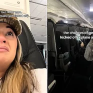 Influencer Emily Ball says she was removed from a flight after a crew member gave her permission to retrieve her wallet