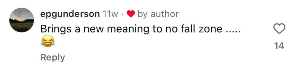 Social media comment on the post