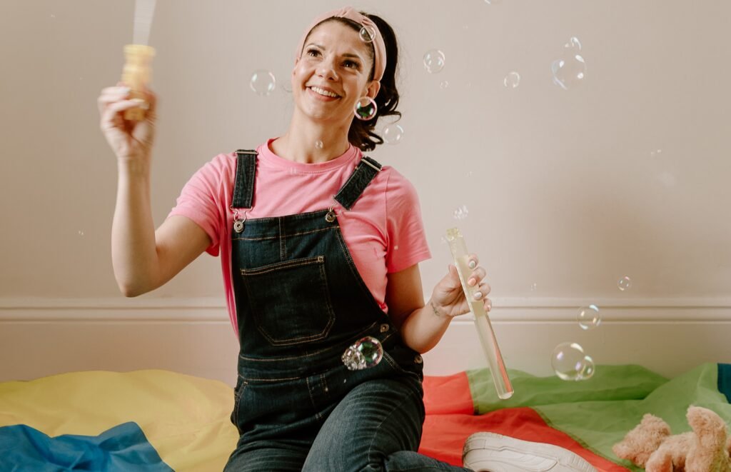 Rachel Wilson spends her weekdays coaching corporate staff and her weekends performing as a Ms Rachel