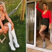 Lizzy Jade Groombridge stands seven inches taller than boyfriend Ollie Cozza