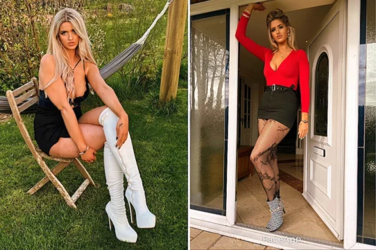 Lizzy Jade Groombridge stands seven inches taller than boyfriend Ollie Cozza