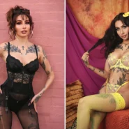 onyfans model Zeena Valvona position for a photo