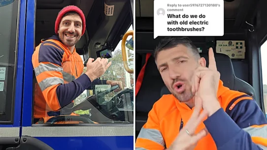 A refuse collector with 168,000 TikTok followers has warned that electric toothbrushes should never go in general waste or recycling
