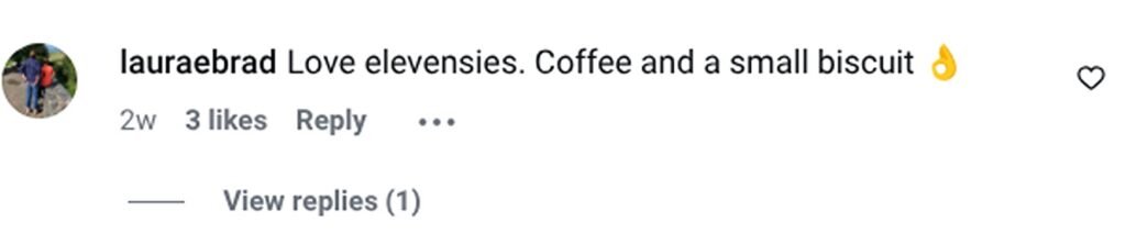 Social media comment on the post